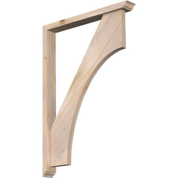 Ekena Millwork Westlake Traditional Smooth Bracket w/ Offset Brace, Douglas Fir, 3 1/2"W x 28"D x 40"H BKT0402X28X40WTL01SDF - main